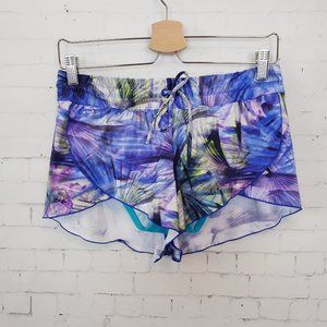 Athleta Kailua Petal Swim Shorts S Caspian Blue